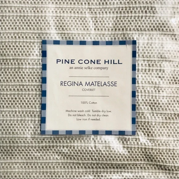 Pine Cone Hill Regina Matelasse Bed Coverlet Queen Size
